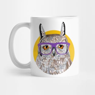 Smart Owl Glasses Portrait Mug